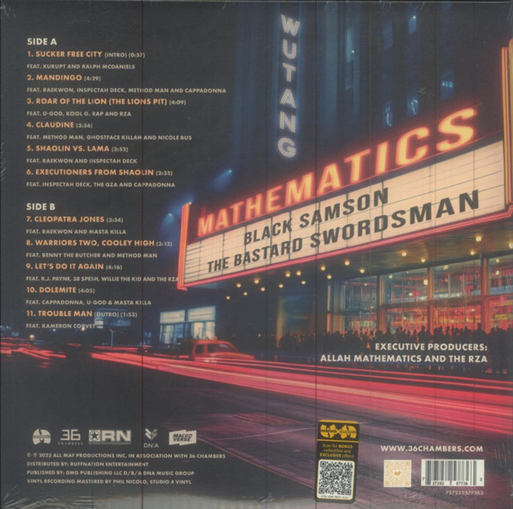 Wu-Tang & Mathematics – Black Samson, The Bastard Swordsman: Wu-Tang, The Saga Continues Collection (LP Vinyl) Vinyl Record