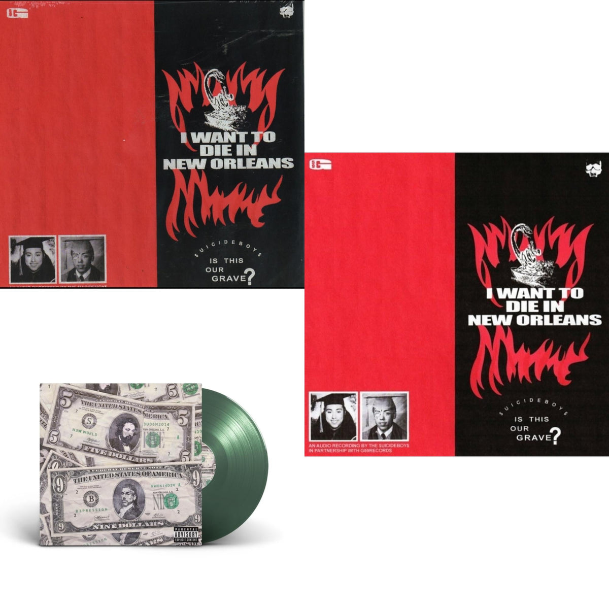 New World Depression (Coke Bottle LP Vinyl) & I Want To Die In New Orleans (Red/Black LP Vinyl) & I Want To Die In New Orleans (Silver LP Vinyl)