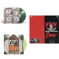 $Uicideboy$ - New World Depression (Coke Bottle LP Vinyl) & Long Term Effects Of Suffering (Glow Green LP Vinyl) & I Want To Die In New Orleans (Red/Black LP Vinyl)