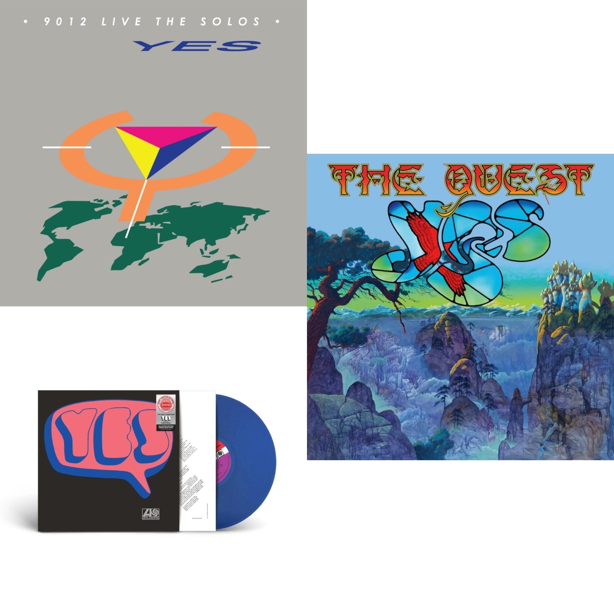 Quest (2LP/2CD/Sky Blue Vinyl) (I) & Yes (Cobalt LP Vinyl) (Syeor) & 9012Live - The Solos (180G/Limited Edition)