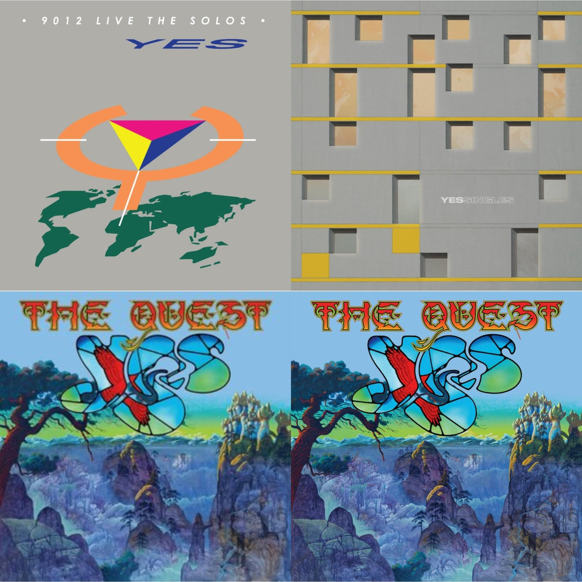 Yessingles (Yellow/Orange/Black Splatter LP Vinyl) (Rocktober) & Quest (2LP/2CD) & Quest (2LP/2CD/Sky Blue Vinyl) (I) & 9012Live - The Solos (180G/Limited Edition)