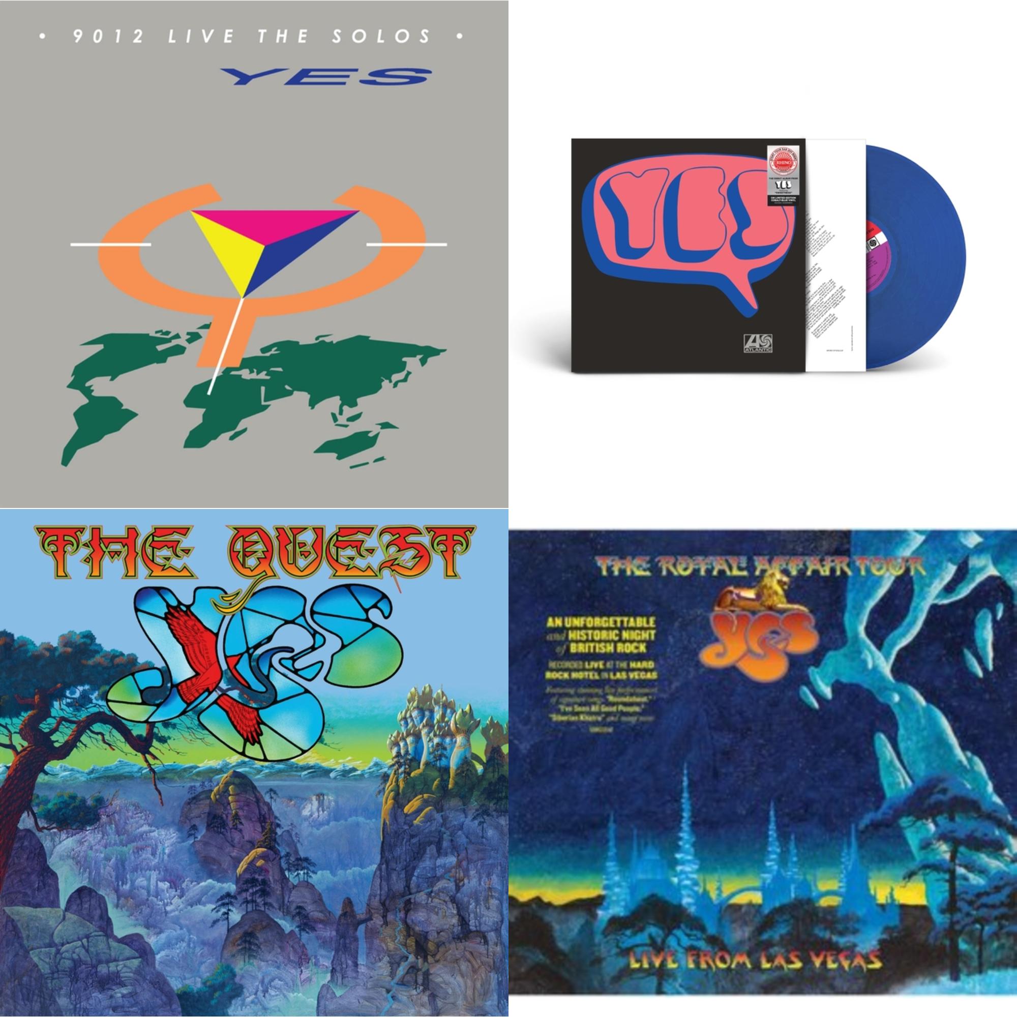 Yes - Quest (2LP/2CD/Sky Blue Vinyl) (I) & Royal Affair Tour (Live In Las Vegas) & Yes (Cobalt LP Vinyl) (Syeor) & 9012Live - The Solos (180G/Limited Edition)