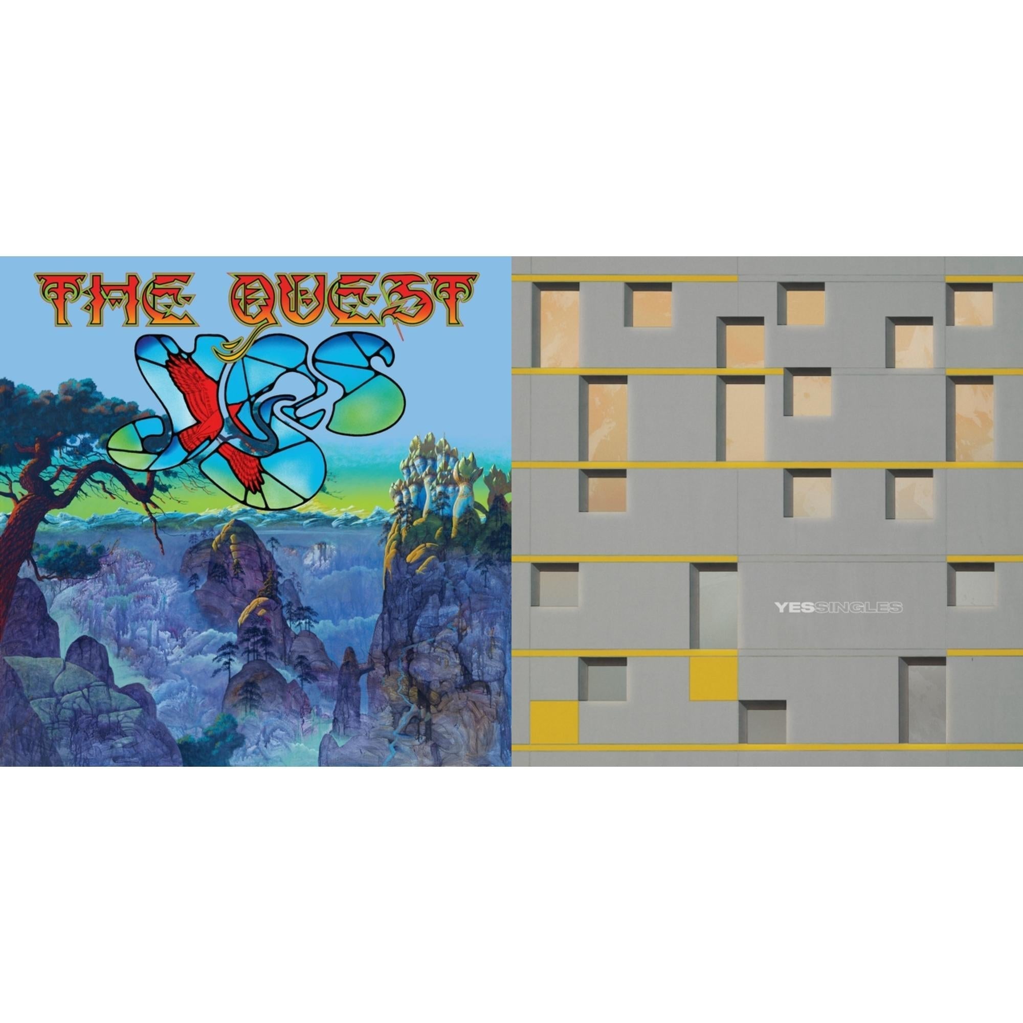 Yes - Yessingles (Yellow/Orange/Black Splatter LP Vinyl) (Rocktober) & Quest (2LP/2CD/Sky Blue Vinyl) (I)