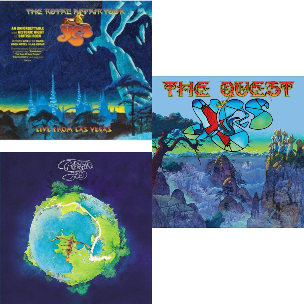 Quest (2LP/2CD/Sky Blue Vinyl) (I) & Royal Affair Tour (Live In Las Vegas) & Fragile (Super Deluxe/LP/CD/DVD)