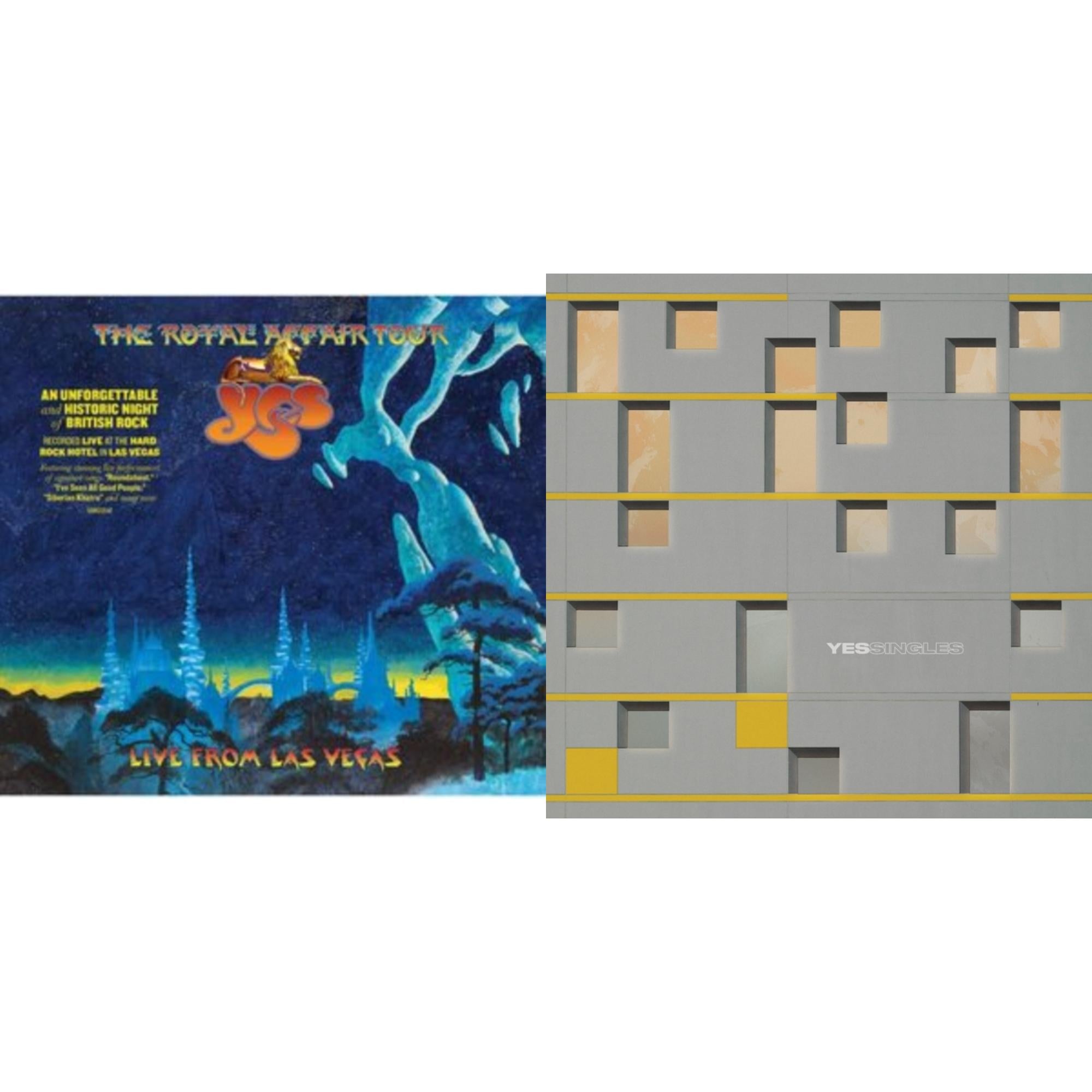 Yes - Yessingles (Yellow/Orange/Black Splatter LP Vinyl) (Rocktober) & Royal Affair Tour (Live In Las Vegas)