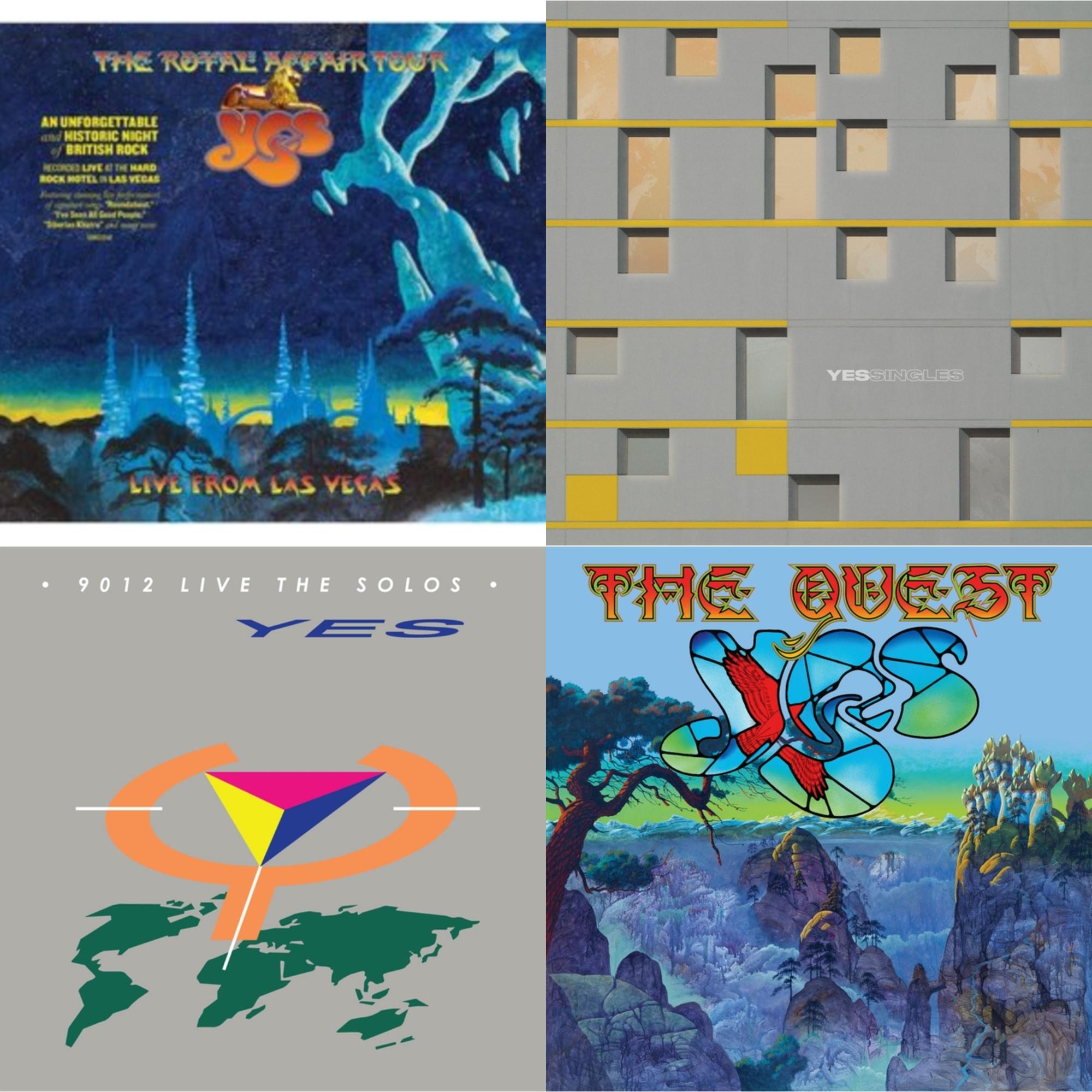 Yessingles (Yellow/Orange/Black Splatter LP Vinyl) (Rocktober) & Quest (2LP/2CD/Sky Blue Vinyl) (I) & Royal Affair Tour (Live In Las Vegas) & 9012Live - The Solos (180G/Limited Edition)