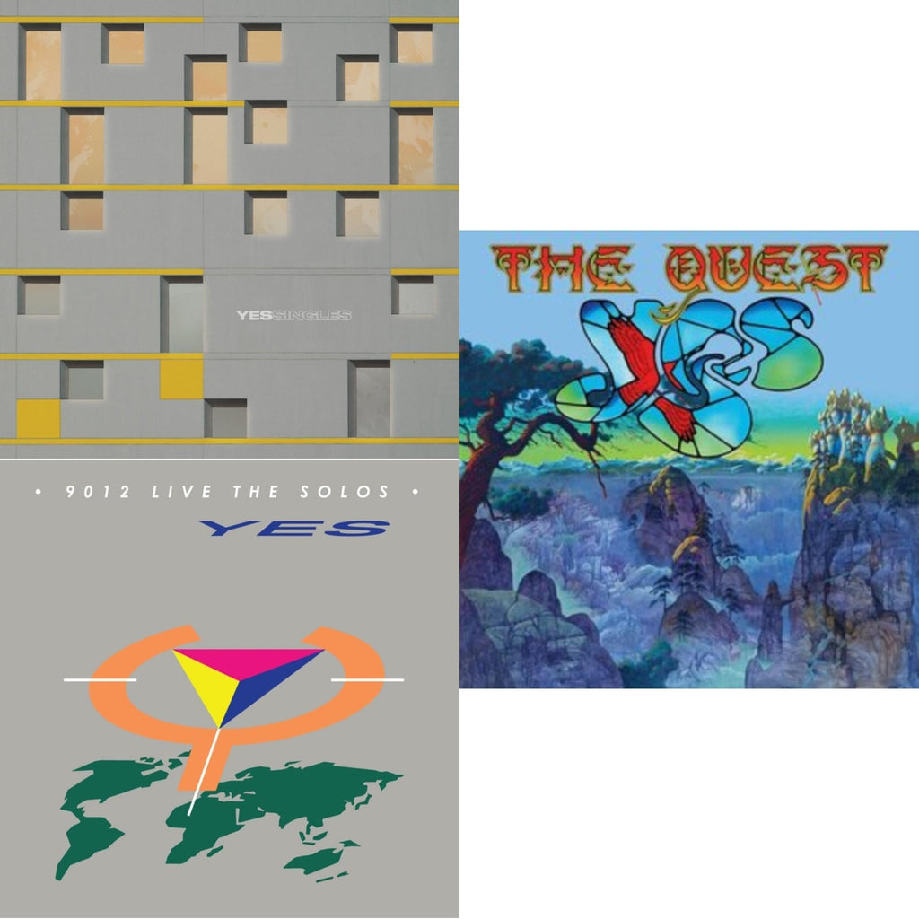 Yessingles (Yellow/Orange/Black Splatter LP Vinyl) (Rocktober) & Quest (2LP/2CD) & 9012Live - The Solos (180G/Limited Edition)