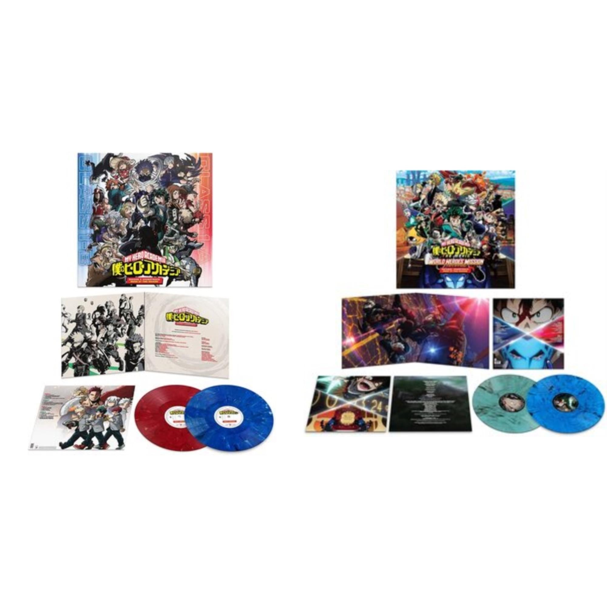 My Hero Academia: Season 5 Ost (2LP/1-Opaque Blue Marble/2-Opaque Red Mable Vinyl) & My Hero Academia: World Heroes' Mission Ost