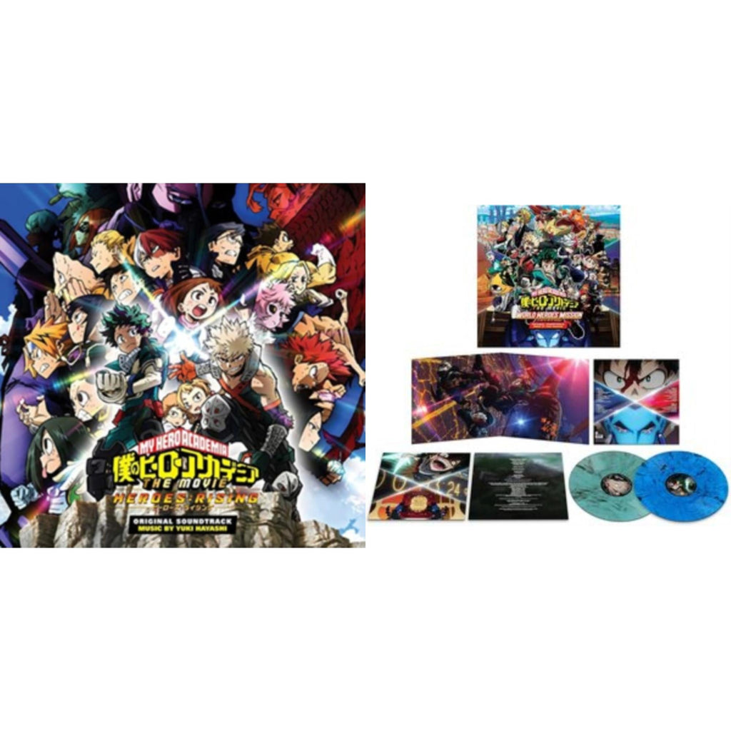 My Hero Academia: Heroes Rising (Translucent Clear W/ Rainbow Splatter Vinyl/2LP) & My Hero Academia: World Heroes' Mission Ost
