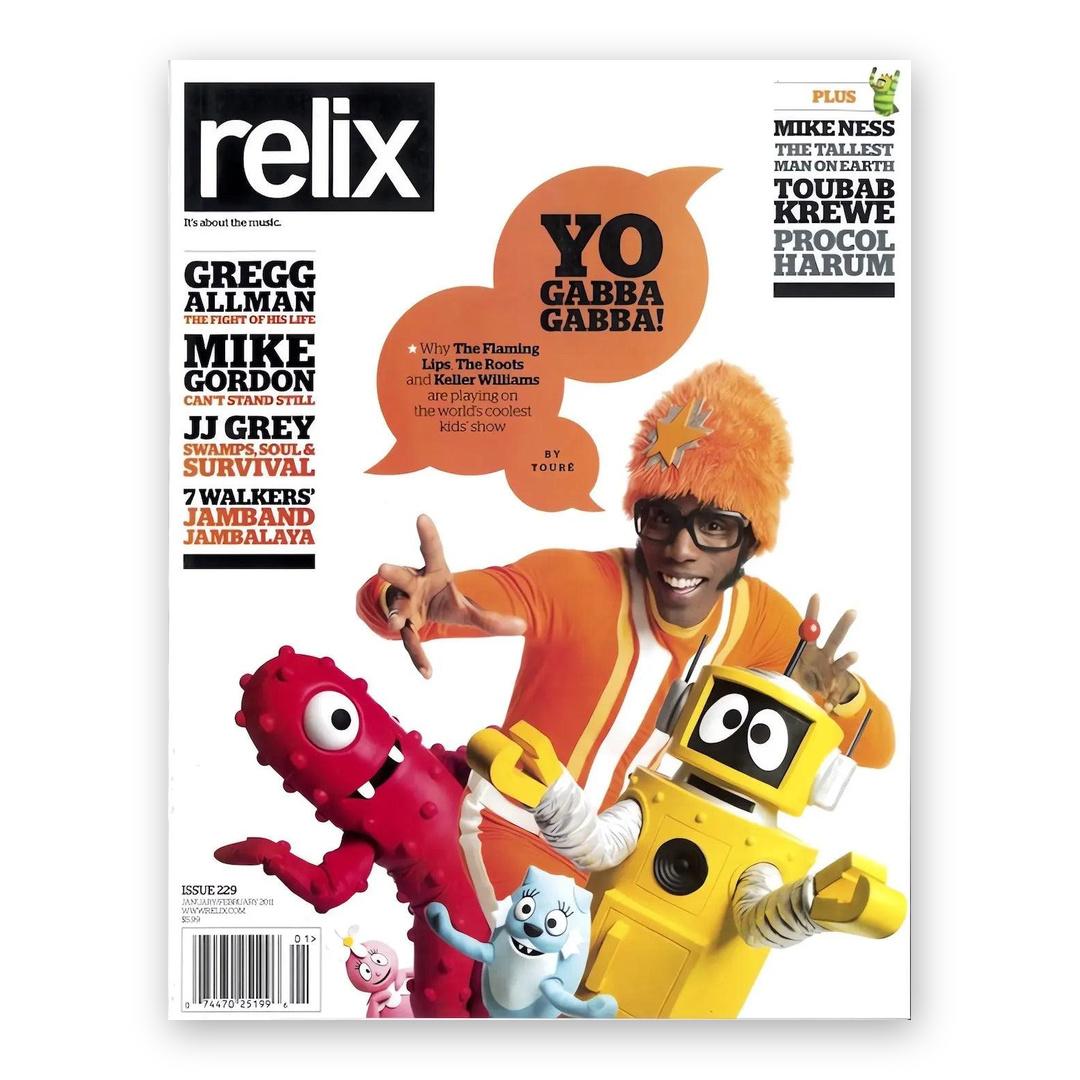 Yo Gabba Gabba - January/February 2011 Relix Issue Magazine