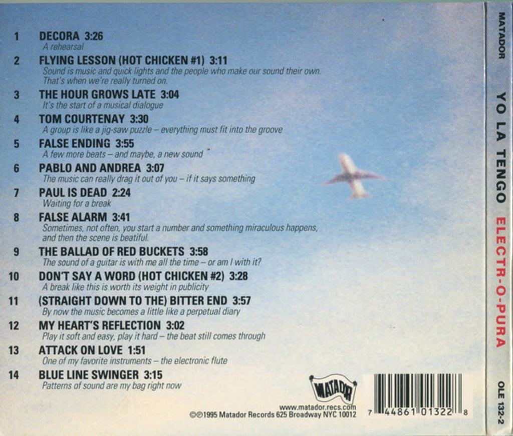 Yo La Tengo – Electr-O-Pura Music CD