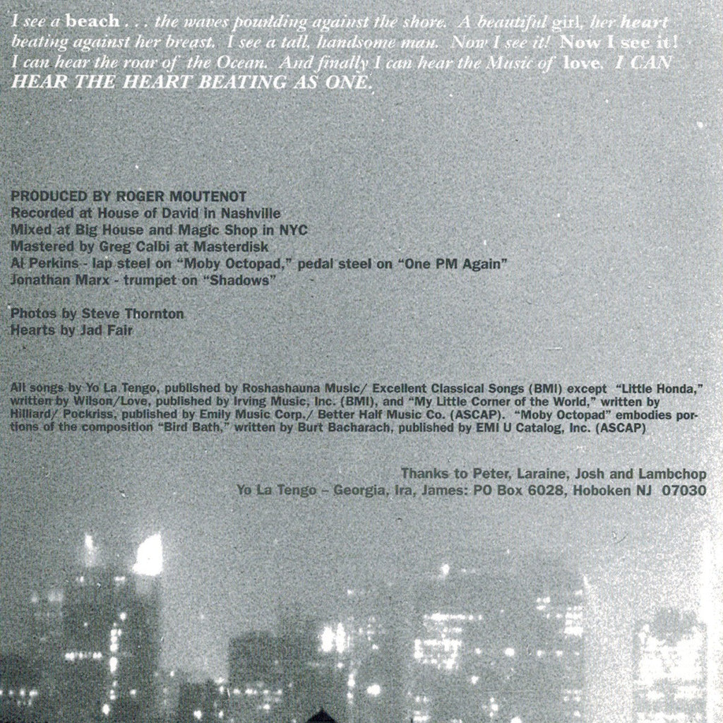 Yo La Tengo – I Can Hear the Heart Beating As One Music CD