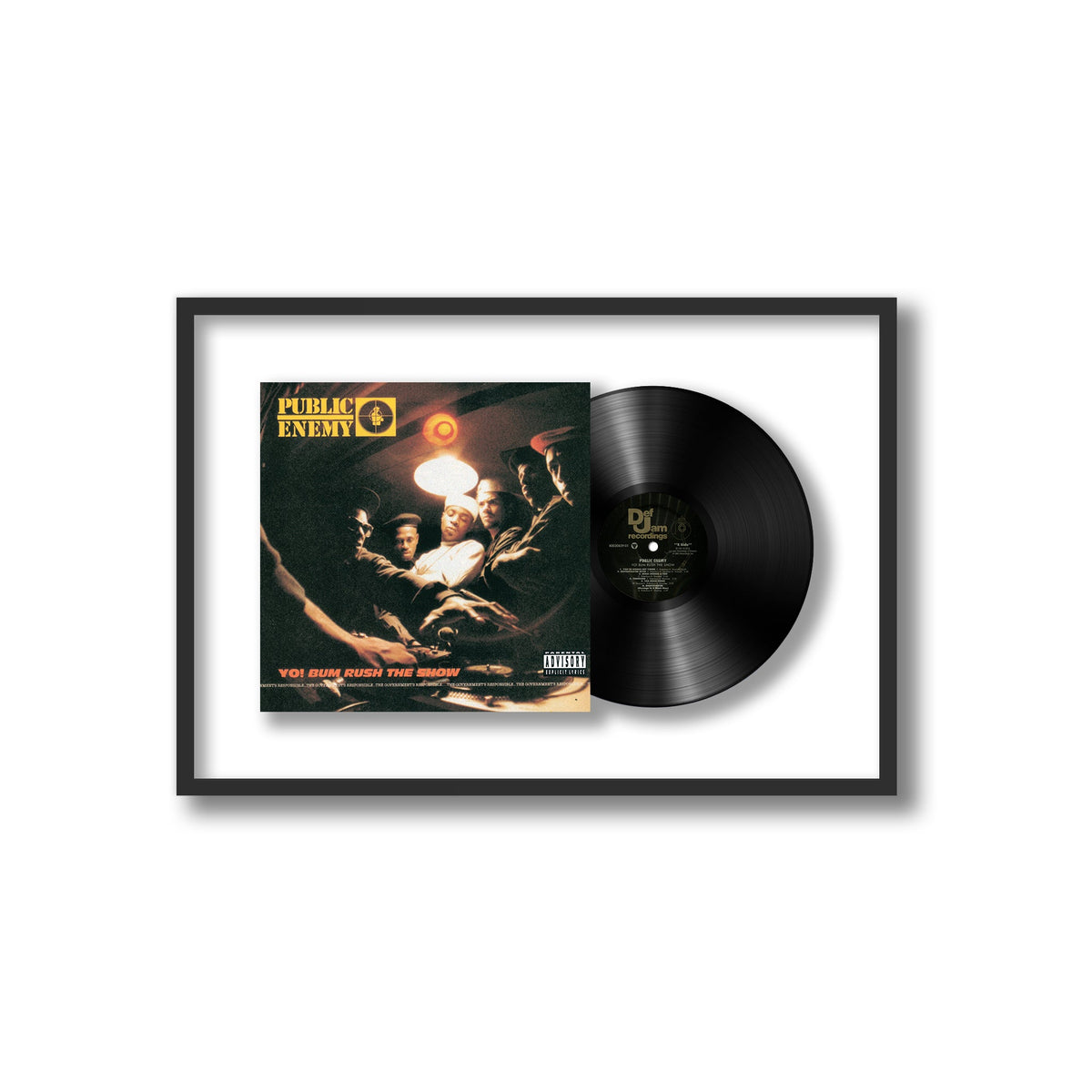 Public Enemy - Yo! Bum Rush The Show - Framed Vinyl Record
