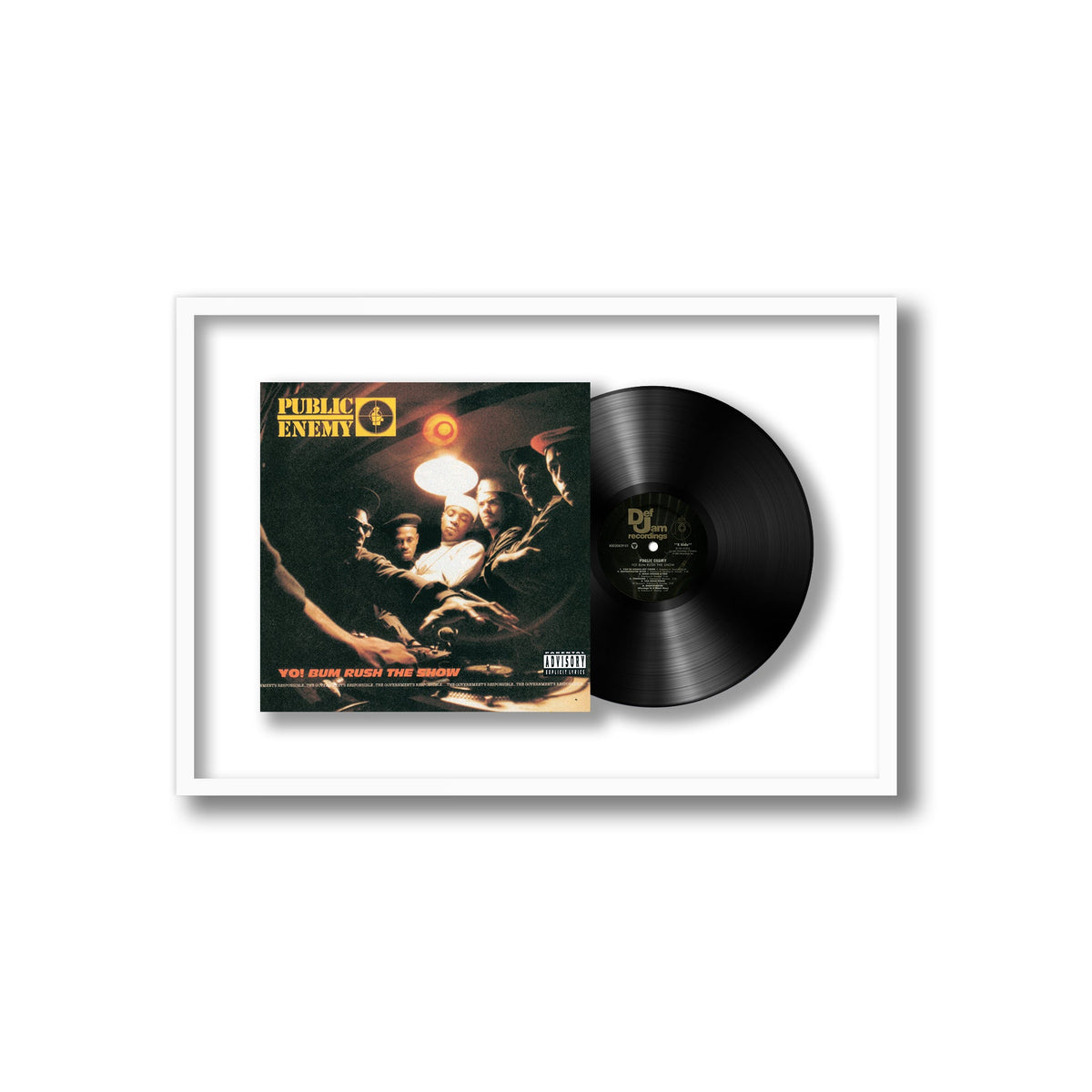 Public Enemy - Yo! Bum Rush The Show - Framed Vinyl Record
