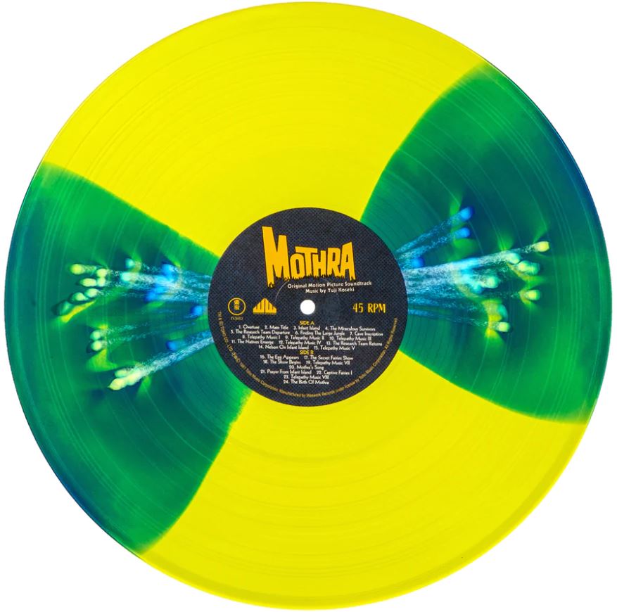 Mothra Original Motion Picture Soundtrack (180g, 2LP, Art Print, Yellow Splatter Vinyl) Vinyl Record