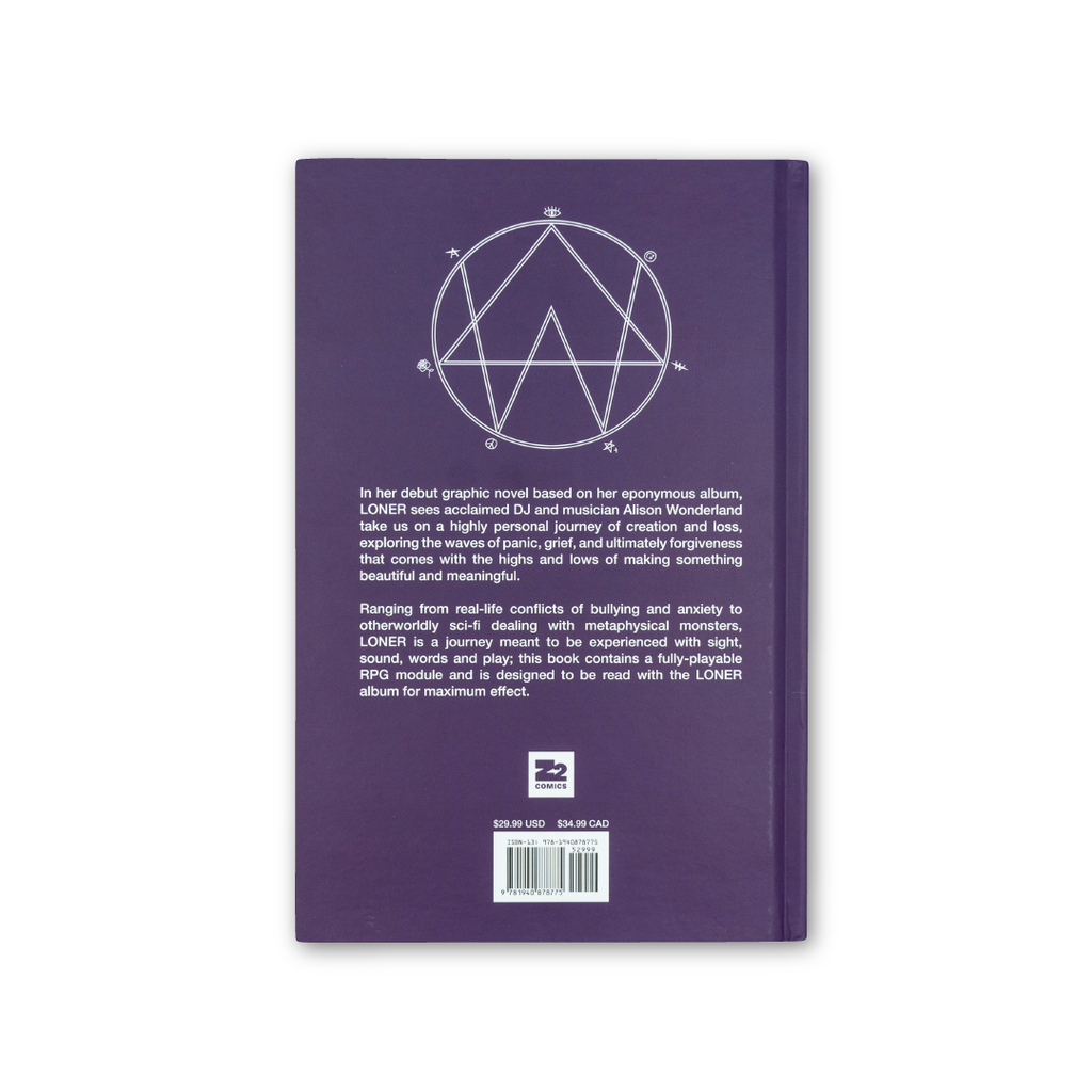 Alison Wonderland LONER: An Alison Wonderland Graphic Novel and RPG Standard - Hardcover Book
