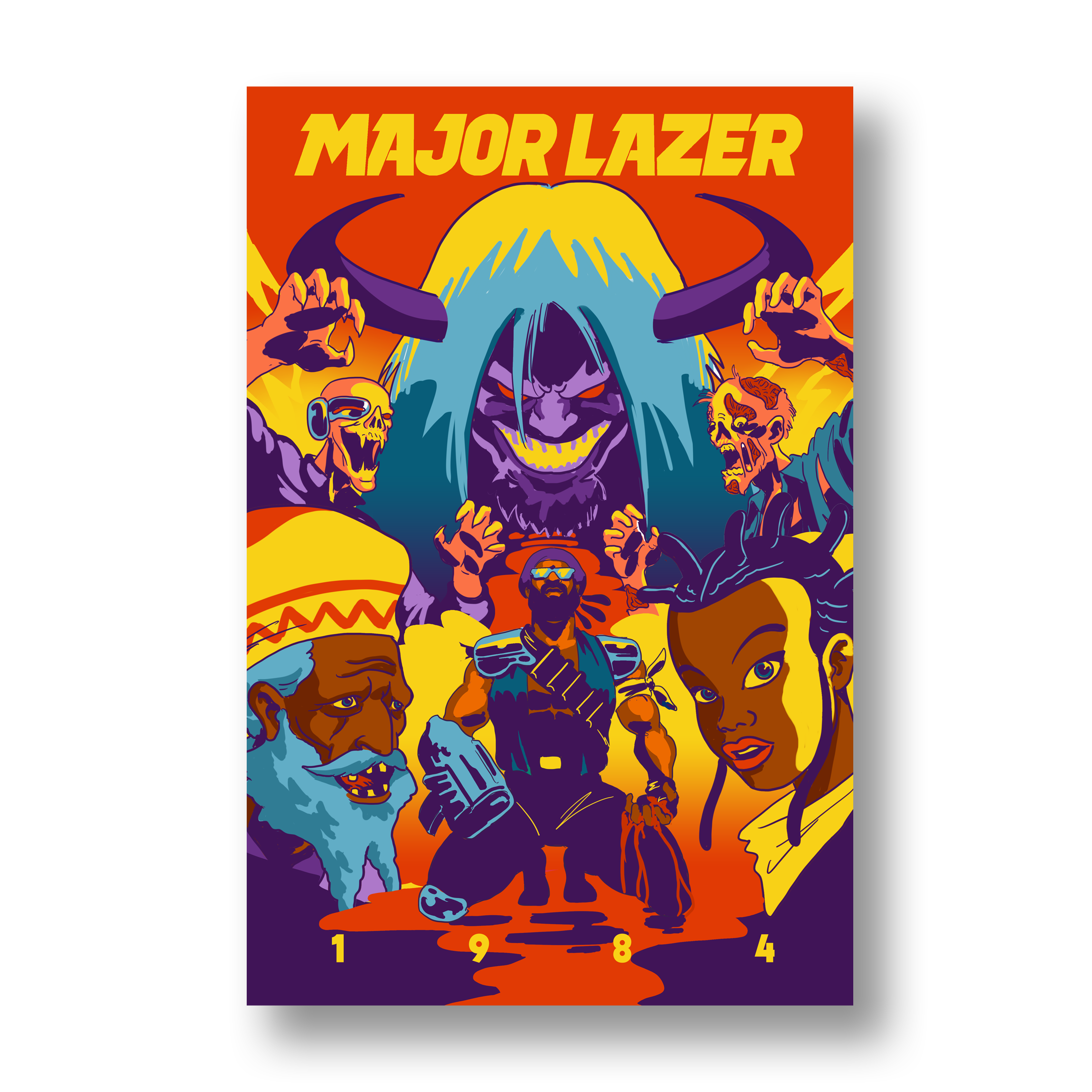 Major Lazer - Year Negative One - Softcover Book