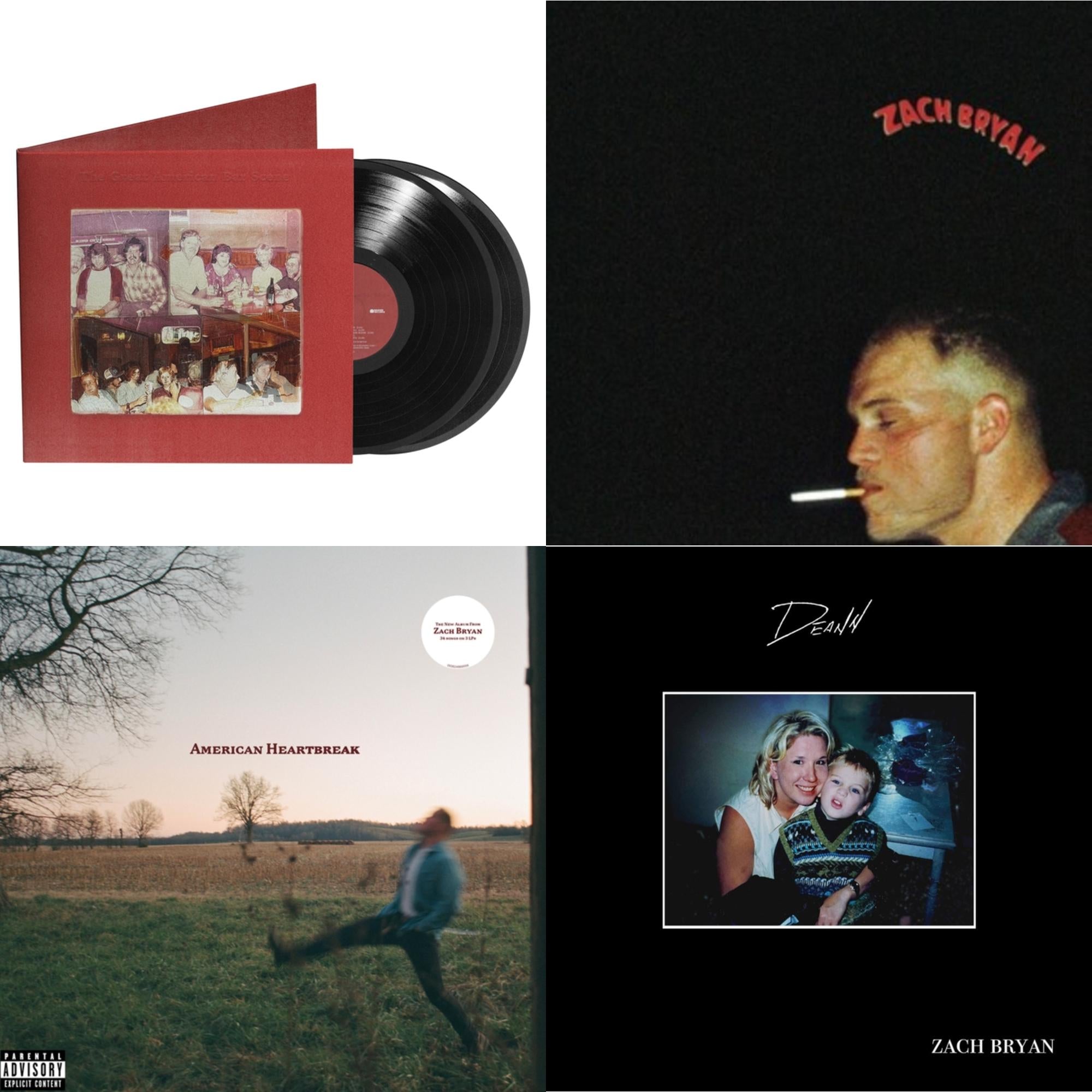 Great American Bar Scene (2LP) & Zach Bryan (2LP) & American Heartbreak & Deann