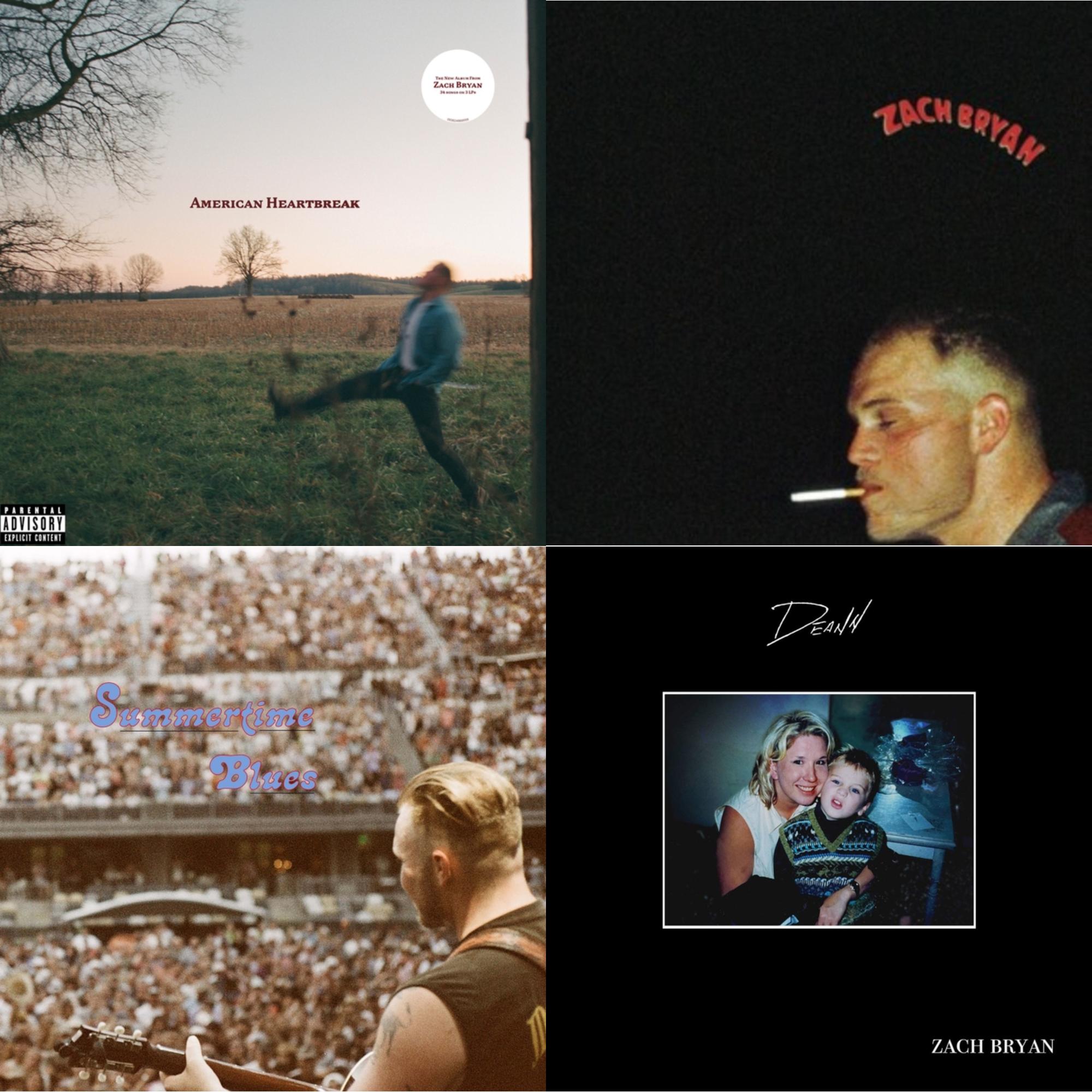 Zach Bryan - Zach Bryan (2LP) & Summertime Blues & American Heartbreak & Deann