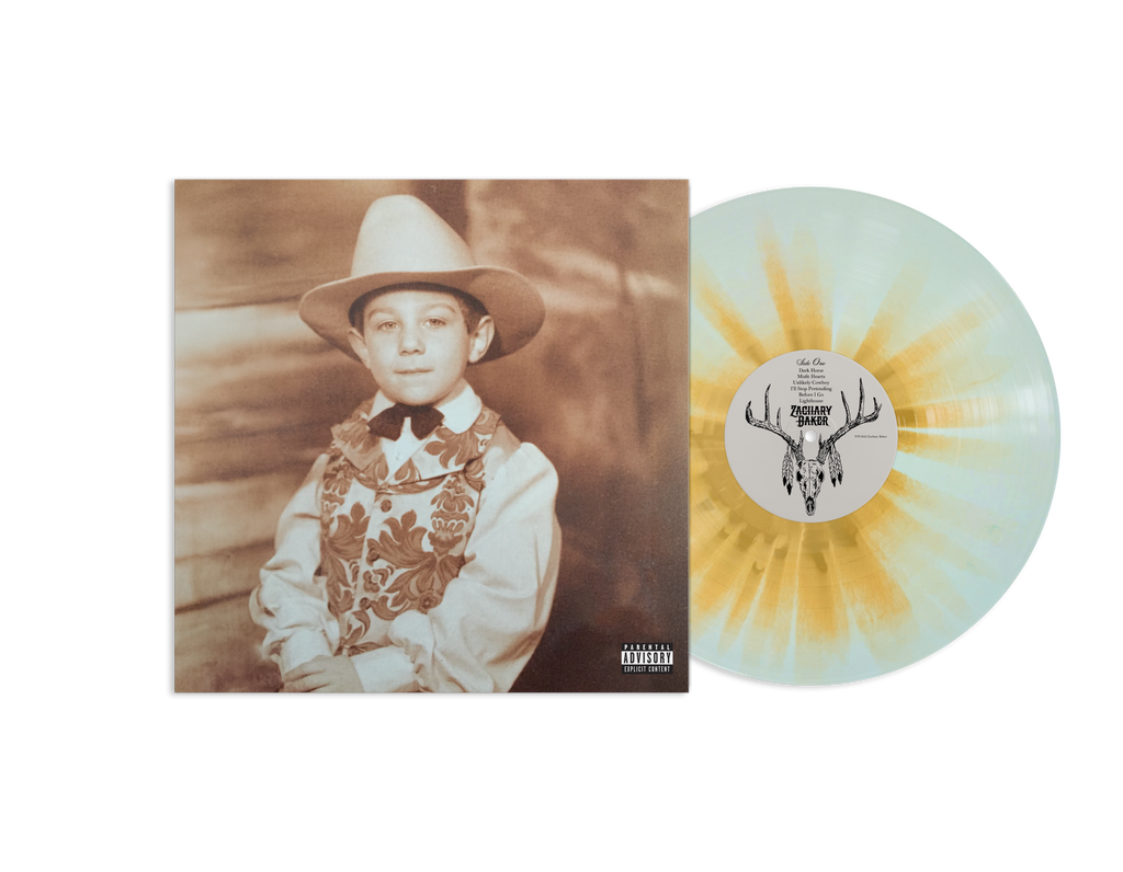 Zachary Baker - Dark Horse LP (Exclusive Limited Edition of 200 - Sky Blue with Gold Splatter Vinyl) Vinyl Record