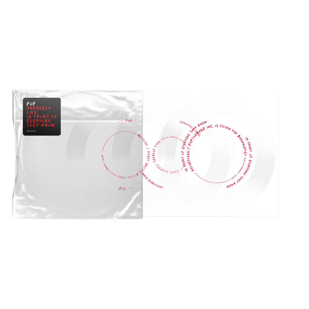 PUP 'PUP Unravels Live In Front Of Everyone They Know' Disc (3 Piece Flexi Disc) Vinyl Record