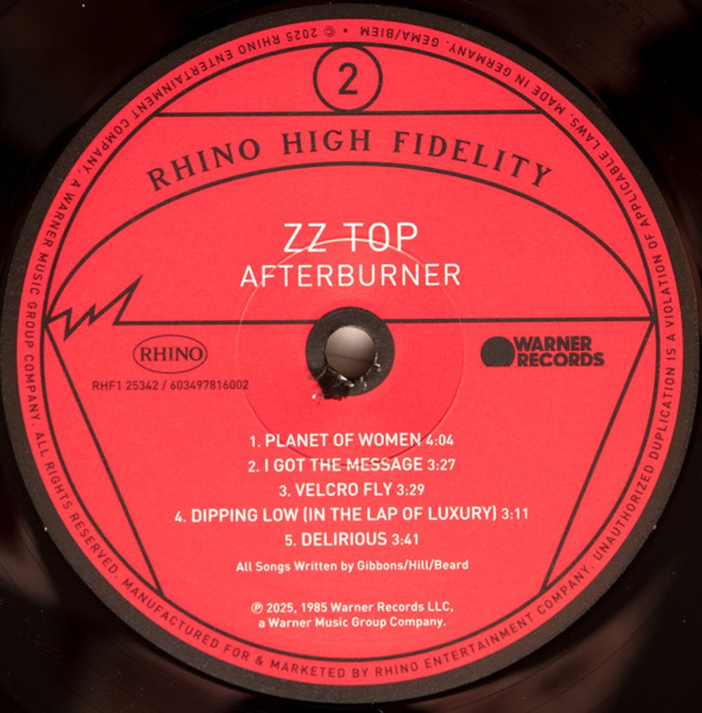 ZZ Top – Afterburner (LP Vinyl) Vinyl Record