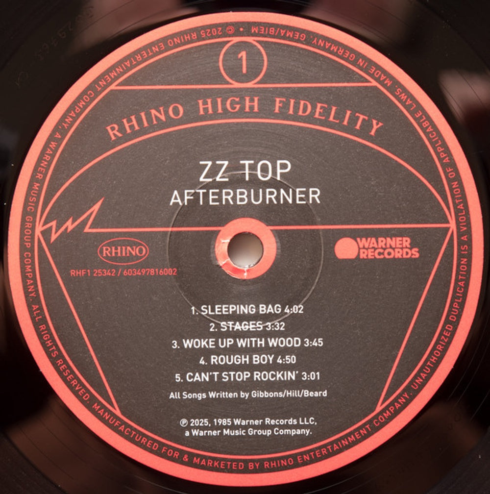 ZZ Top – Afterburner (LP Vinyl) Vinyl Record