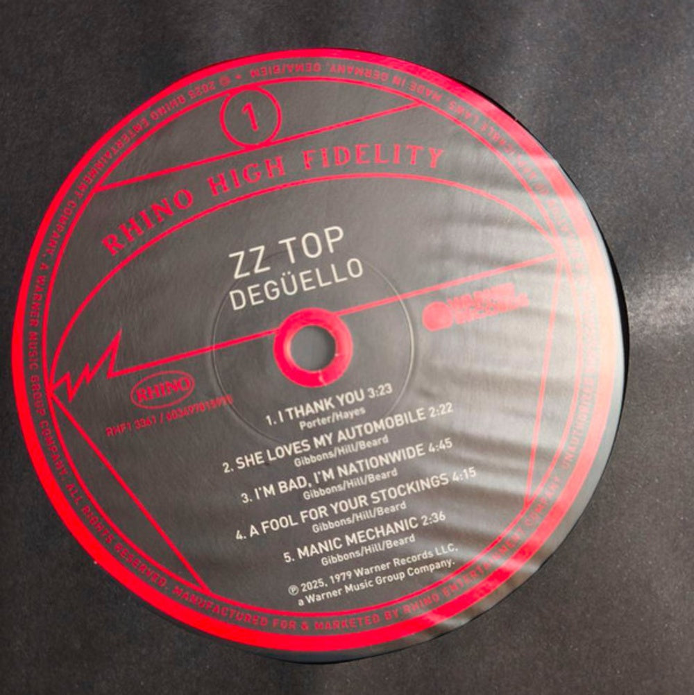 ZZ Top – Deguello (LP Vinyl) Vinyl Record