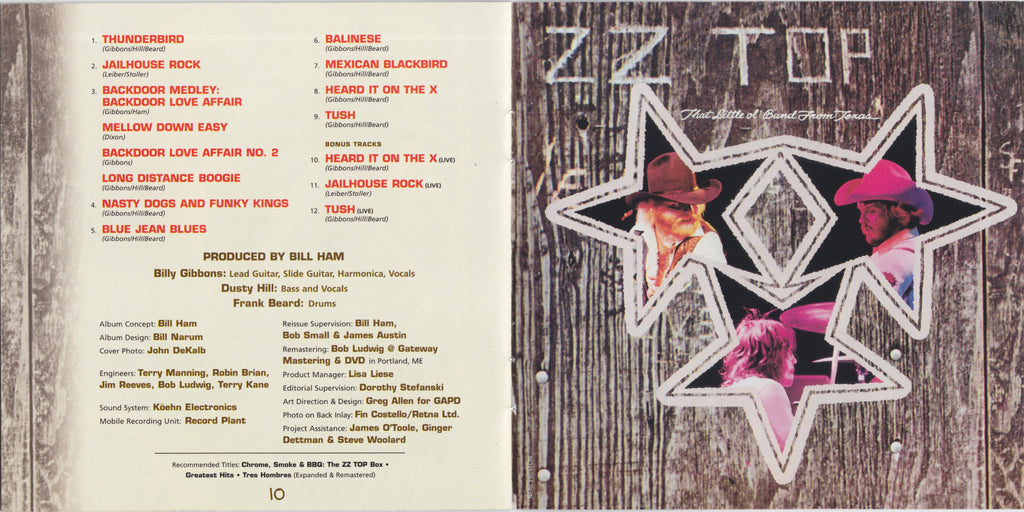 ZZ Top – Fandango Music CD