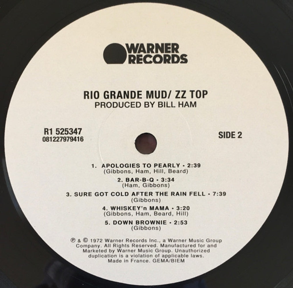 ZZ Top – Rio Grande Mud (LP Vinyl) Vinyl Record