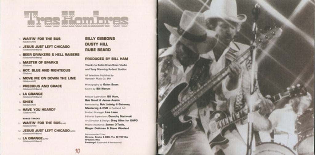 ZZ Top – Tres Hombres Music CD