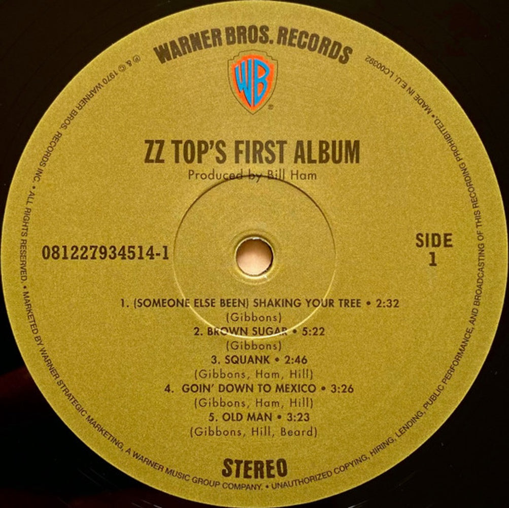 ZZ Top – ZZ Top’s First Album (LP Vinyl) Vinyl Record