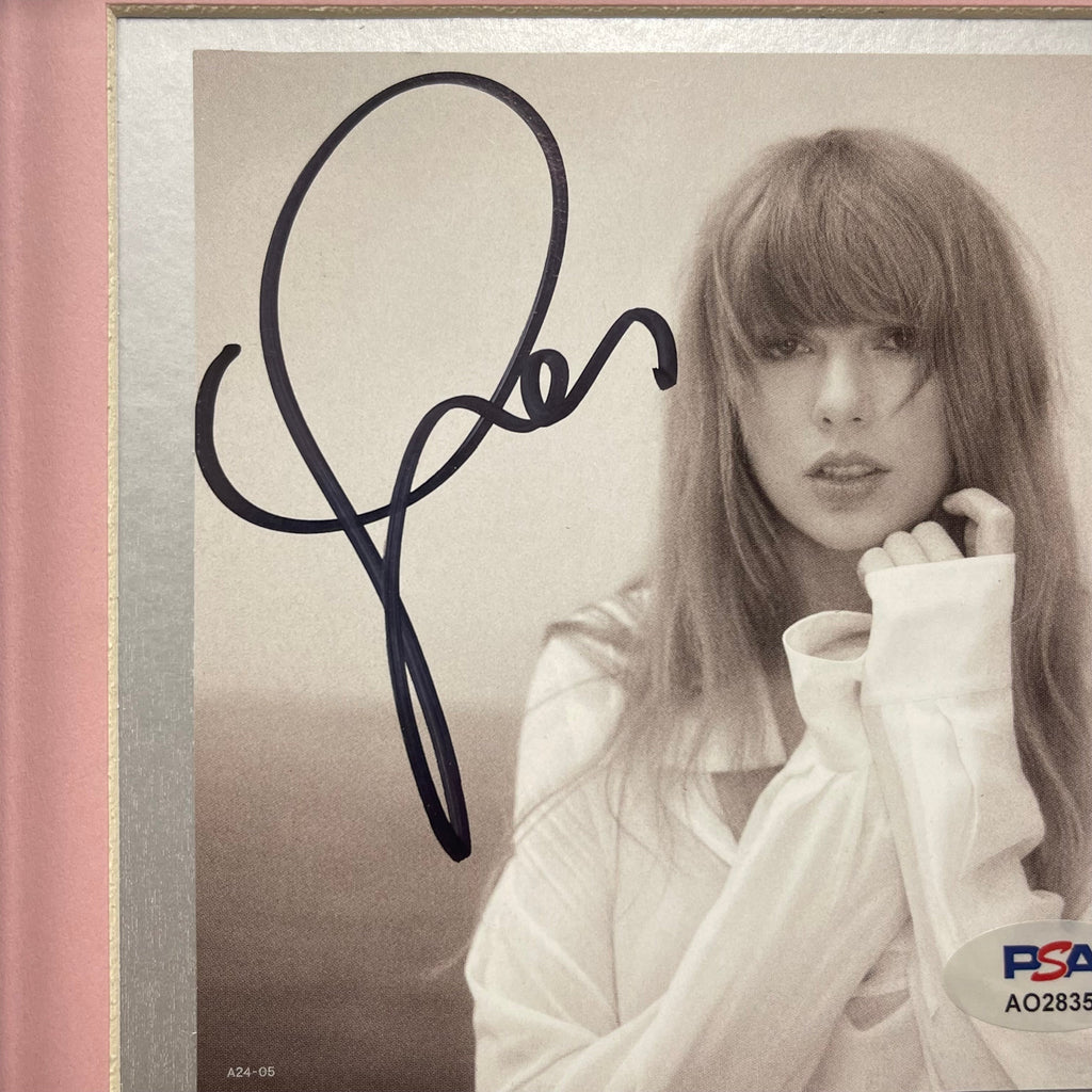 Taylor Swift Signed The Tortured Poets Department Framed Display CD Album PSA