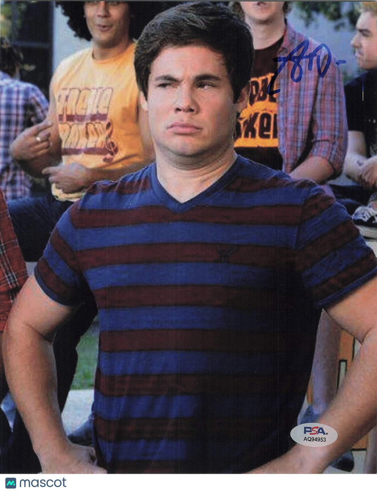 Adam DeVine signed 8x10 Photo Pitch Perfect PSA Autographed