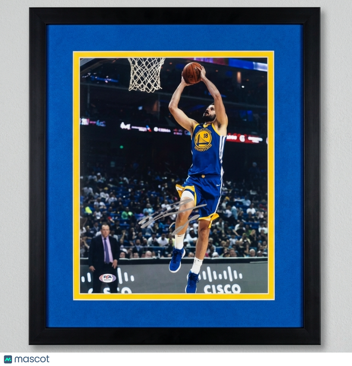 Omri Casspi Golden State Warriors Signed 11x14 Custom Framed Photo PSA