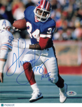 Thurman Thomas Signed Buffalo Bills Football 8x10 Photo PSA Autographed
