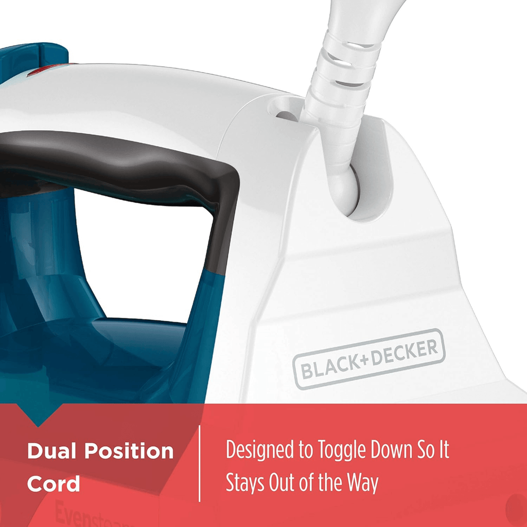Black & Decker Easy Steam TrueGlide Nonstick SmartSteam Compact Iron - REFURBISHED