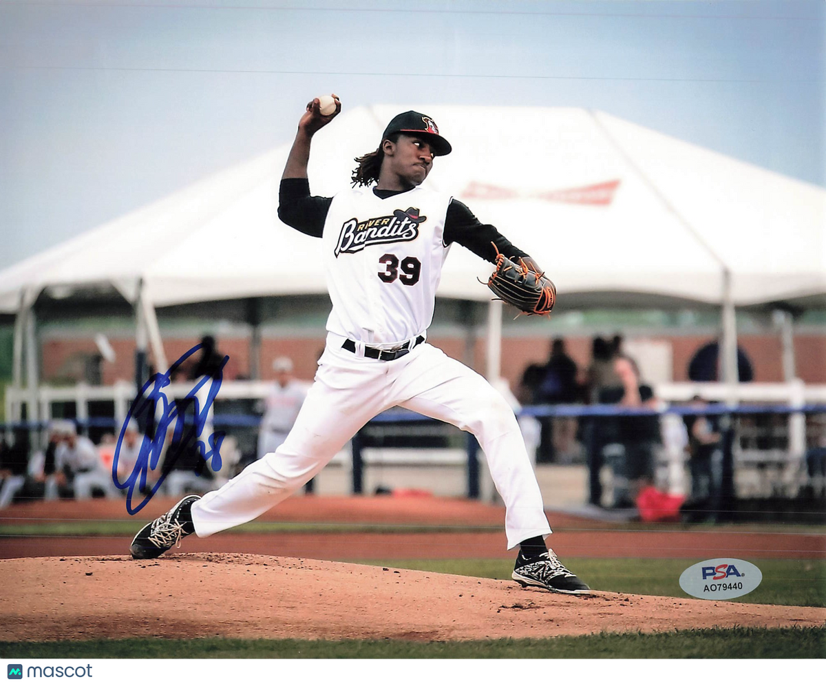 Akeem Bostick Quad Cities River Bandits Signed 8x10 Photo PSA
