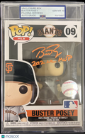 Buster Posey Signed Baseball #09 Funko Pop PSA Encapsulated Autographed