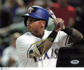 Willie Calhoun Texas Rangers Signed 8x10 Photo PSA