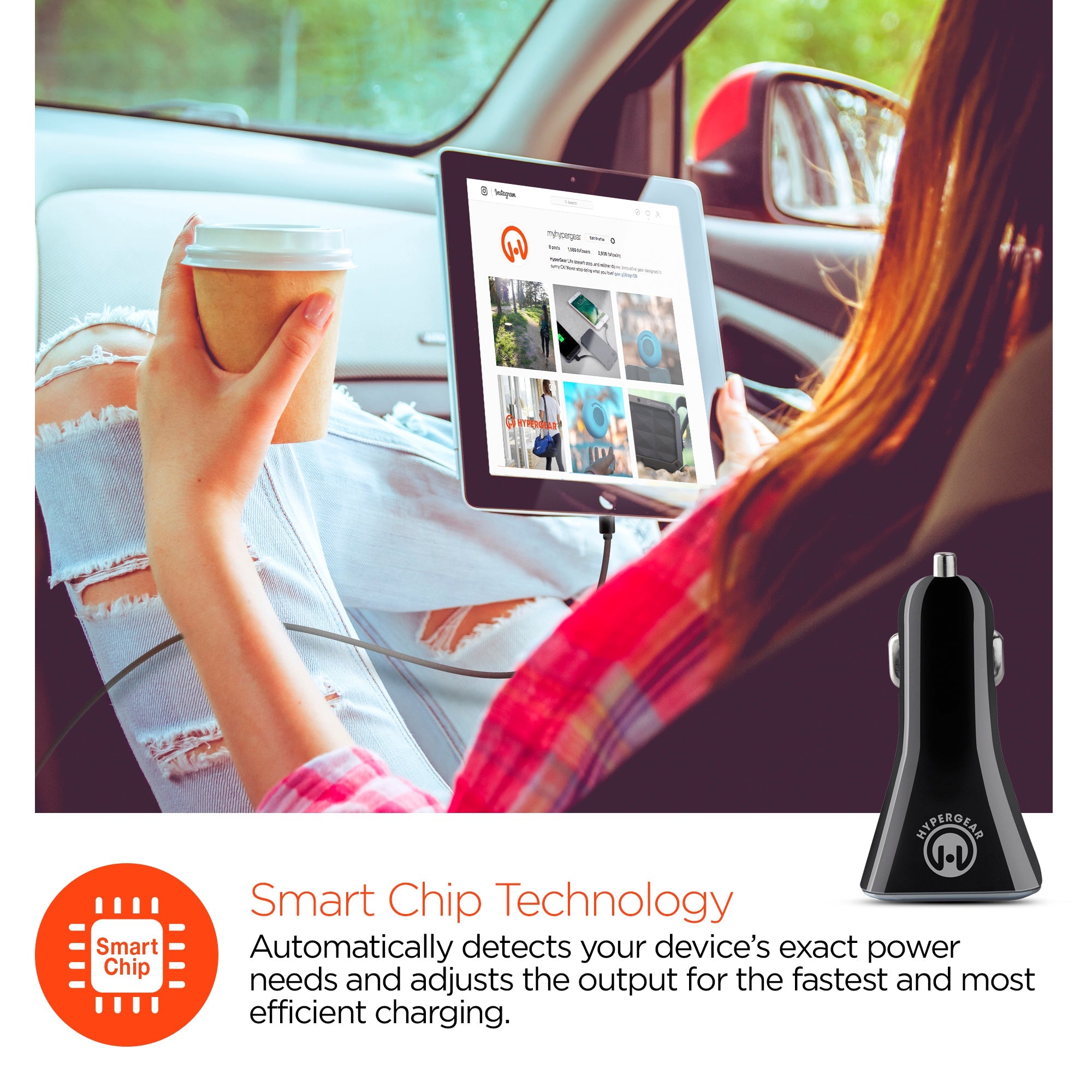 HyperGear Quad USB 6.8A Car Charger