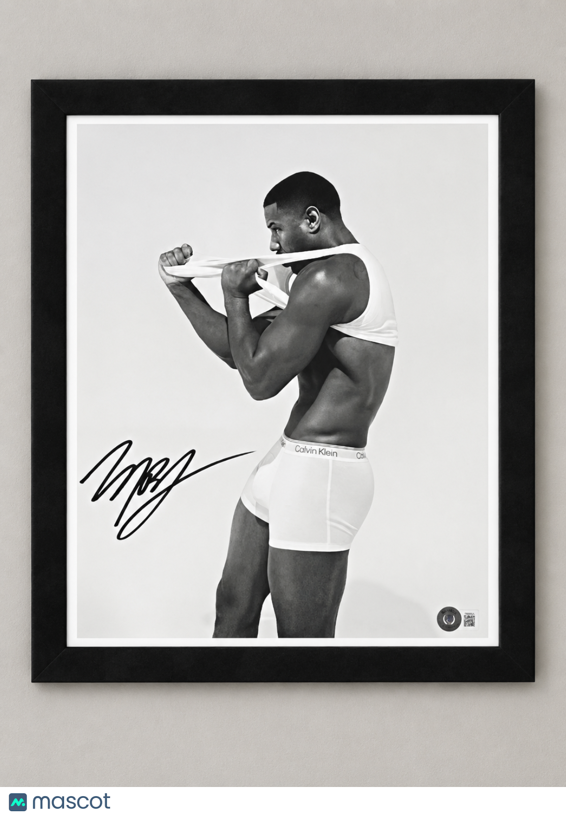 Michael B. Jordan Signed 11x14 Framed Photo Calvins or Nothing BAS Autographed