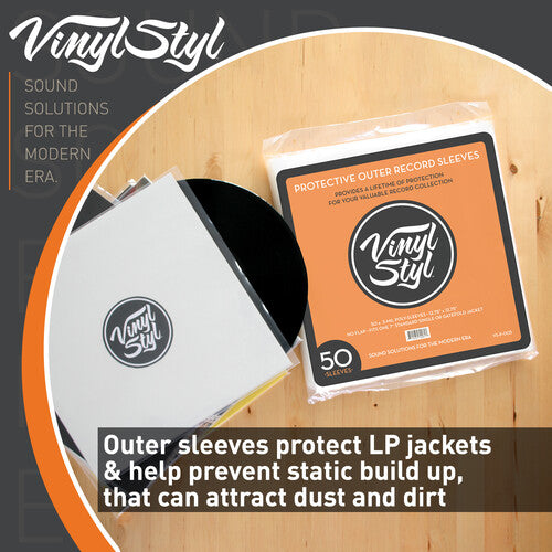 Protective Outer Record Sleeves - 50 Count |