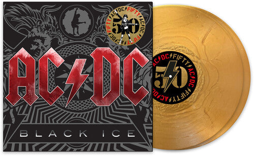 AC/DC Black Ice (50th Anniversary Edition, Gold Color Vinyl) (2 Lp) Vinyl Record