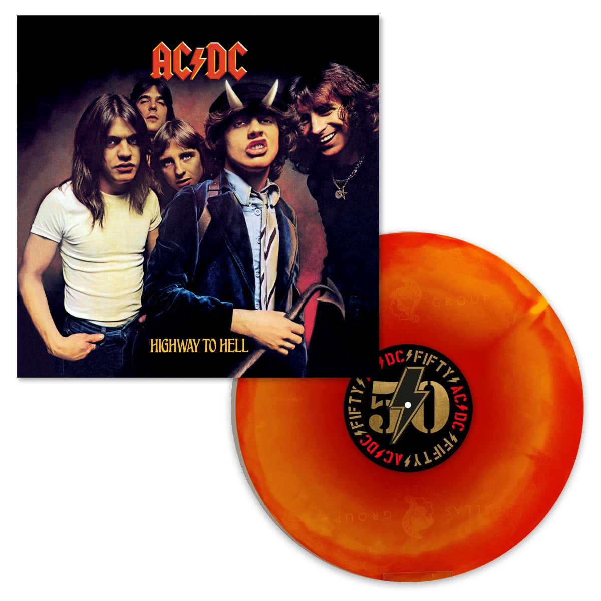 Highway To Hell: 50th Anniversary (Limited Edition, Hellfire Marble Colored Vinyl) Vinyl Record