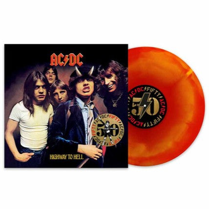 Highway To Hell: 50th Anniversary (Limited Edition, Hellfire Marble Colored Vinyl) Vinyl Record