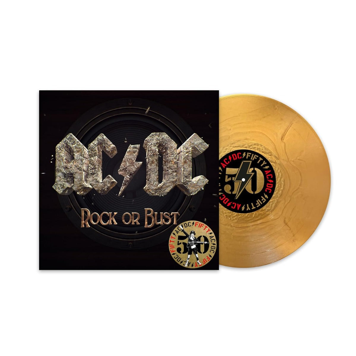 AC/DC - Rock Or Bust (50th Anniversary Edition, Gold Color Vinyl) Vinyl Record