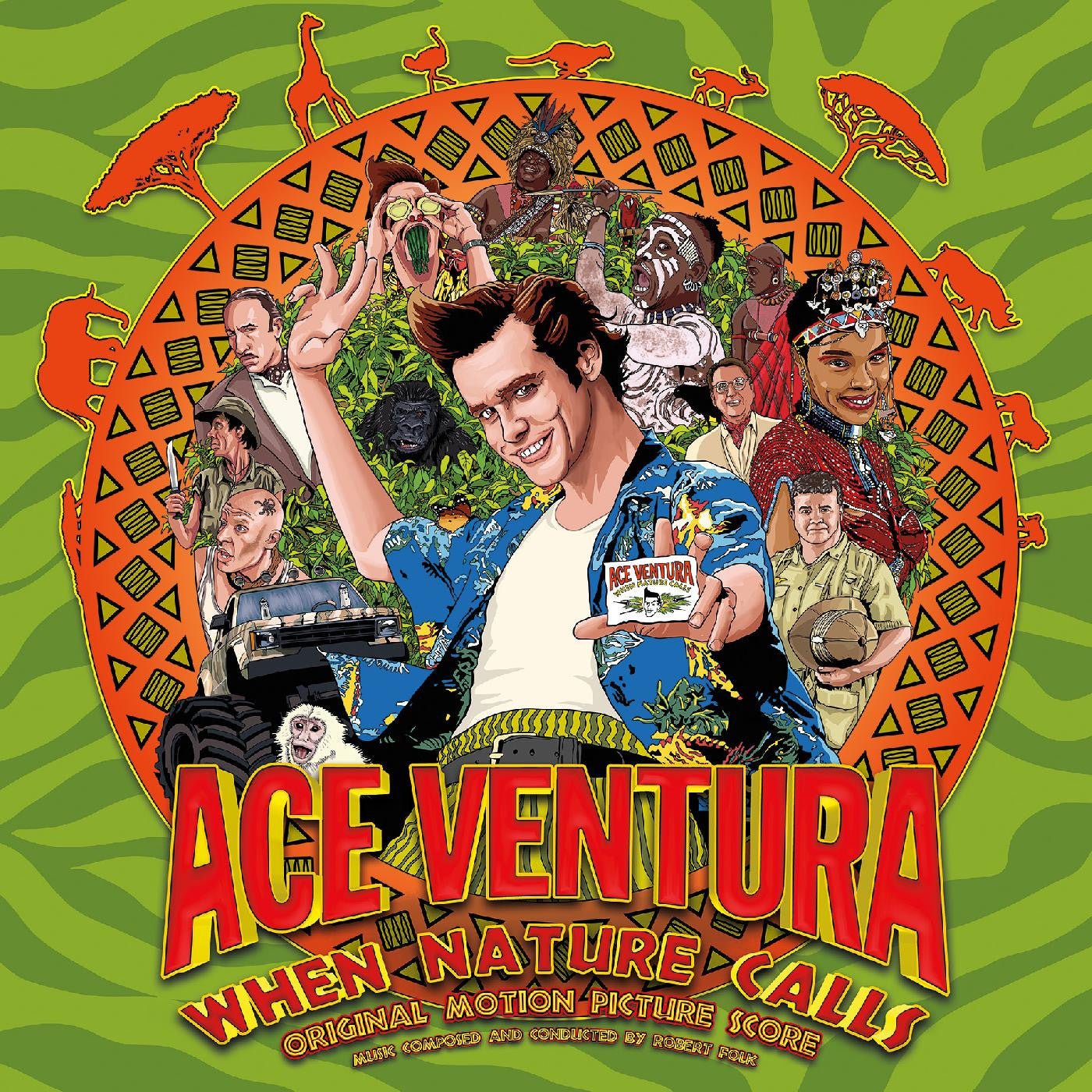 Various Artists Ace Ventura: When Nature Calls OST [Turquoise/Orange Split, Red Splatter] Vinyl Record