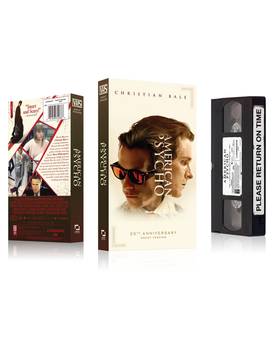 American Psycho - 25th Anniversary Be Kind, Rewind Edition - VHS Tape