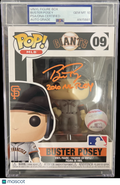 Buster Posey Signed Baseball #09 Funko Pop PSA Encapsulated Autographed